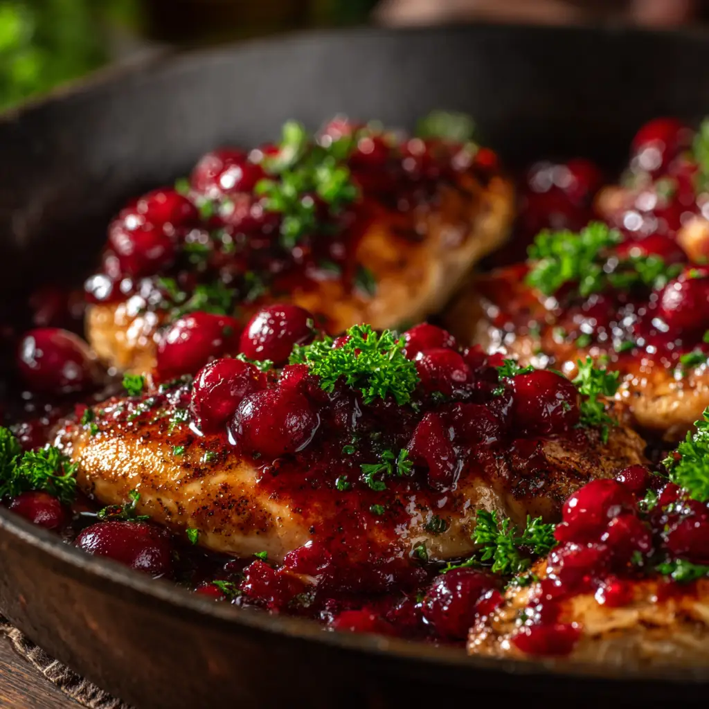 Slow Cooker Cranberry Chicken (The Easiest 3-Ingredient Recipe!) 1 A serving of tender slow cooker cranberry chicken on a bed of white rice, highlighting an easy weeknight dinner idea.