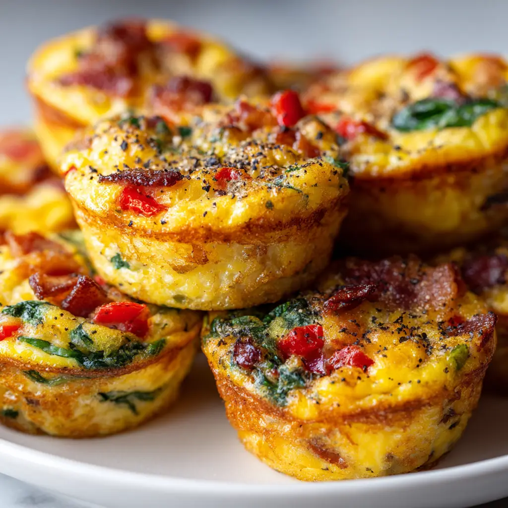 Make-Ahead Egg Muffins: The Ultimate Breakfast Meal Prep 1 A batch of savory make-ahead egg muffins cooling in a muffin tin. A perfect example of a healthy meal prep breakfast.
