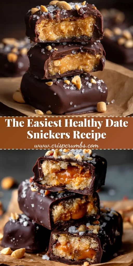 Date Snickers Recipe (The Viral Healthy Treat) 3 An overhead shot of homemade Date Snickers on a plate. This easy Date Snickers Recipe is a healthy, no-bake dessert.