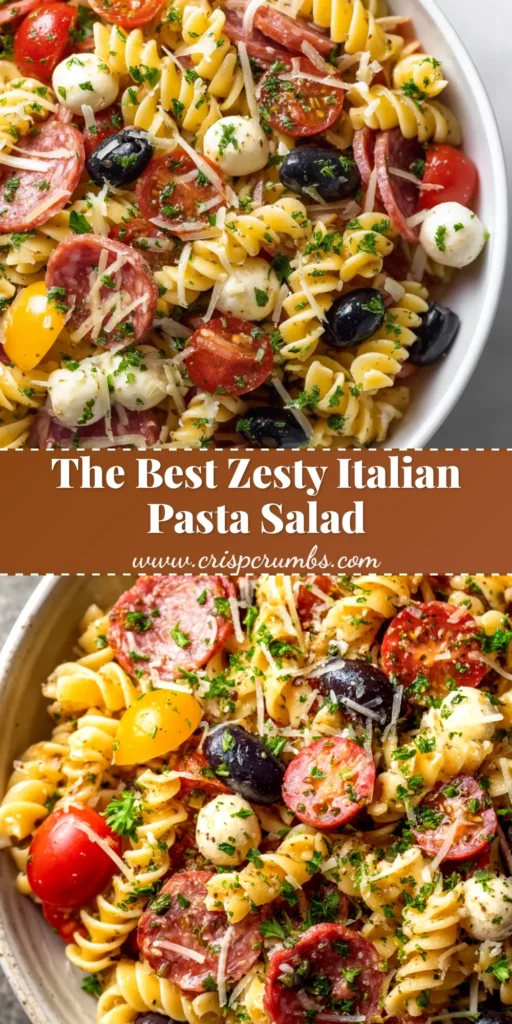 Zesty Italian Pasta Salad: The Perfect Side For Any Occasion
