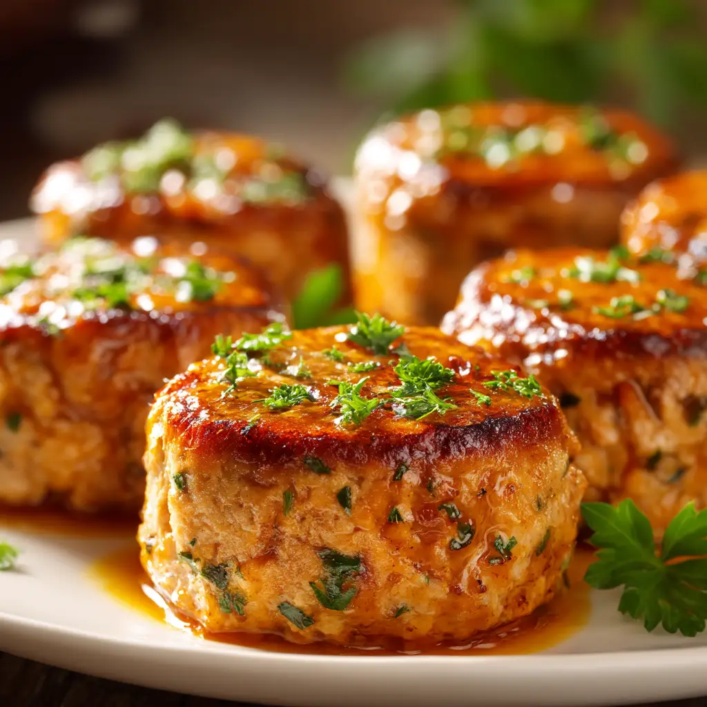 Garlic Parmesan Chicken Meatloaf: Your New Weeknight Favorite 1 A hand mixing the ingredients for moist chicken meatloaf in a glass bowl. Shows ground chicken, parmesan, and herbs being combined.