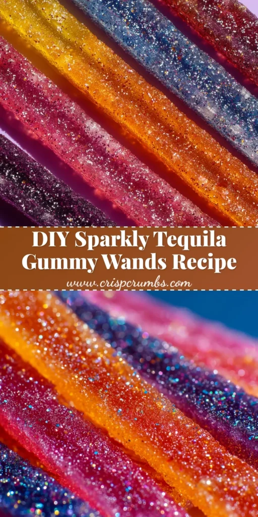Tequila Gummy Wands Recipe (That Actually Works!) 3 A close up shot of several finished Tequila Gummy Wands arranged on a festive plate, ready for a party.