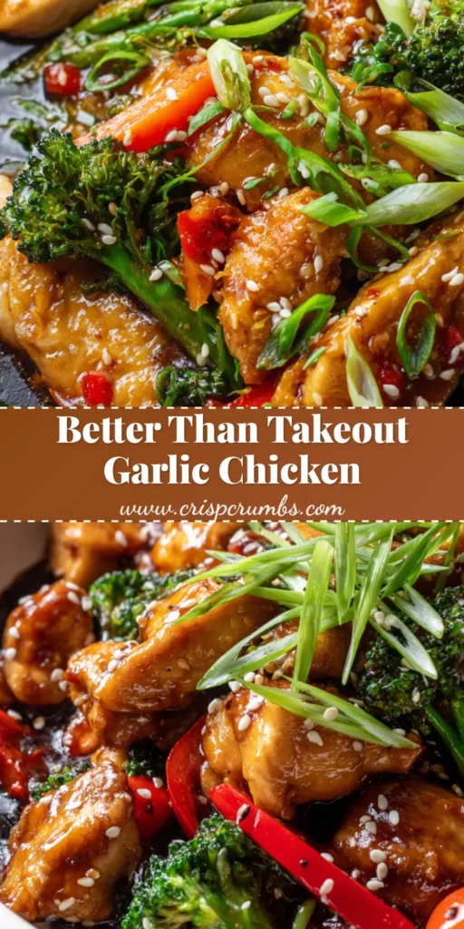 Handheld smartphone photo of Chinese Chicken in Garlic Sauce in a white bowl with golden chicken, broccoli, and a thick glossy amber sauce. (Chinese Chicken in Garlic Sauce)