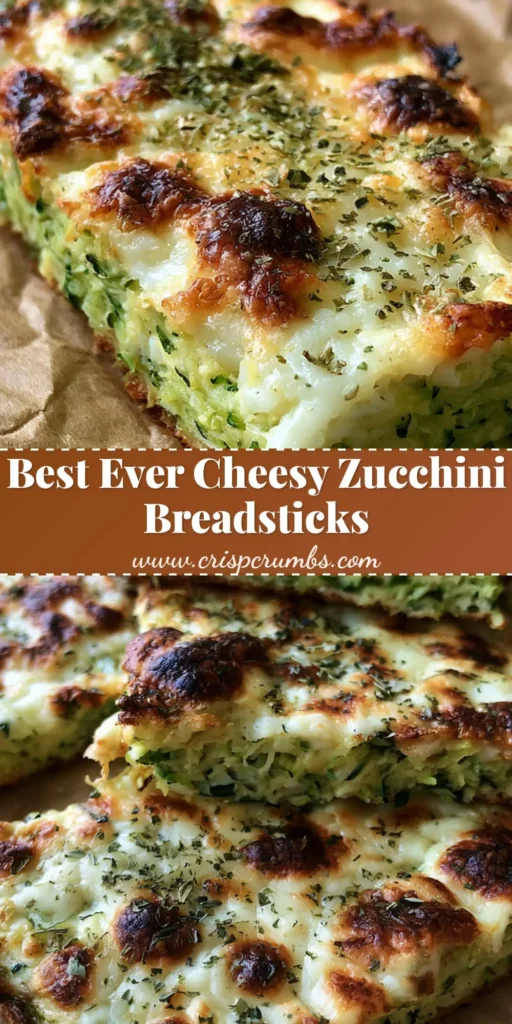 Rectangular Cheesy Zucchini Breadsticks with bubbly mozzarella and dark charred spots on brown parchment paper.
