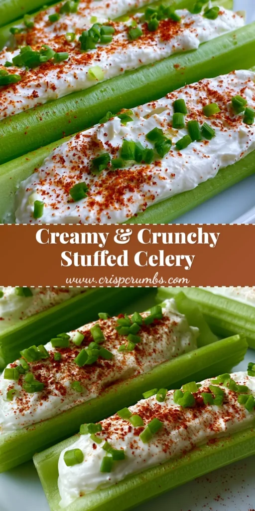 Several 3-inch fresh green Stuffed Celery stalks with thick matte white cream cheese filling and a dusting of smoked paprika on a white plate.