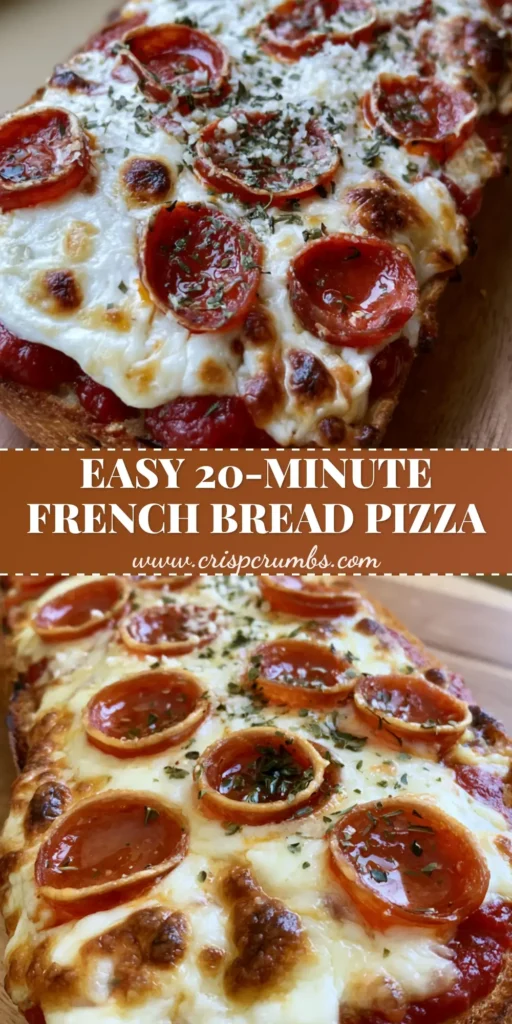 French Bread Pizza Recipe: The Ultimate Crispy Baguette Masterclass 4 A handheld French Bread Pizza Recipe with curled pepperoni and bubbling mozzarella on a wooden board. (French Bread Pizza Recipe)